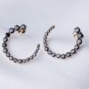 Aretes Media Luna Negra
