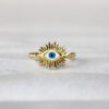 Anillo Ojito Turco Blanco-Rojo