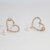Aretes Corazón Perla