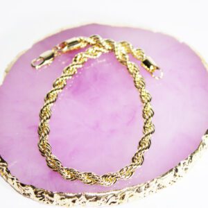 Pulsera torsal dorado