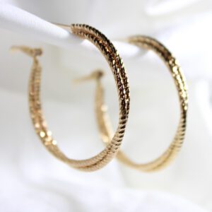 Arracadas dobles oro