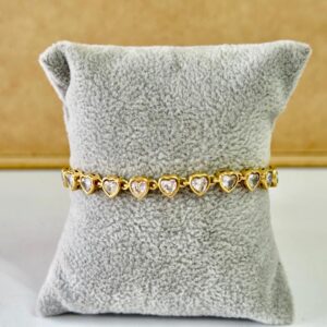 Pulsera Corazones Transparentes