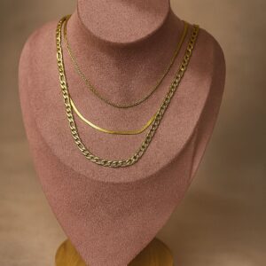 Collar 3 niveles dorado