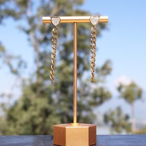 Aretes Corazón de Acero