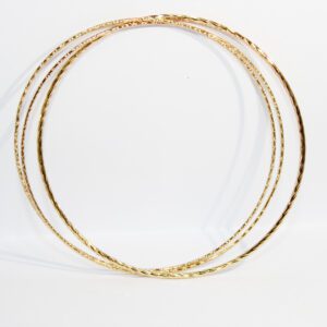 Set 3 pulseras doradas