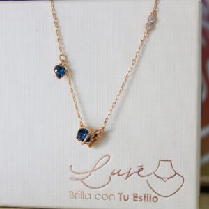 Collar Corazón Azul