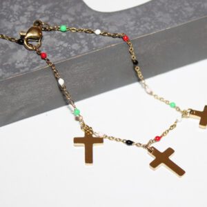 Pulsera 3 Cruces
