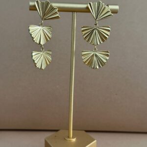 Aretes Abanicos Dorados