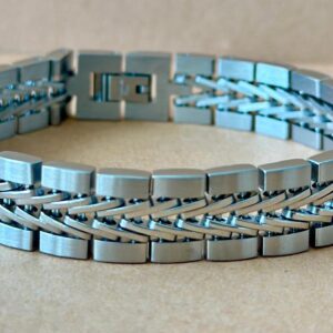 Brazalete Trenzado Plata