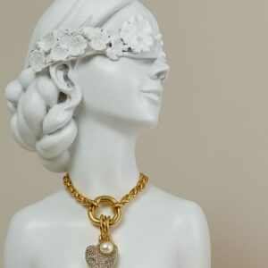 Collar Corazón y Perla