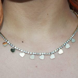 Collar mini corazones