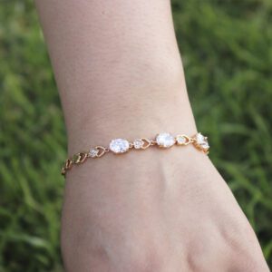 Pulsera Circonias Transparentes