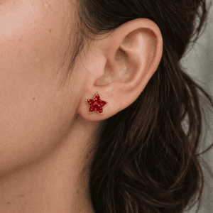Broquel Estrella Circonias Red