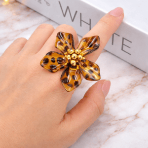 Anillo Gran Flor Print