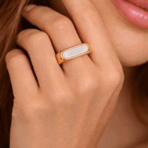 Anillo 24k Blanco