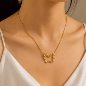 Collar Mariposa Dorada