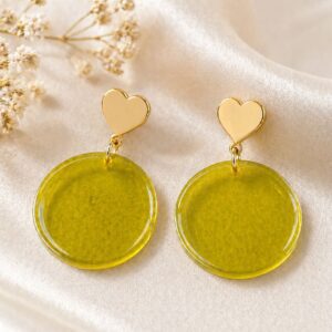 Aretes Yellow Heart