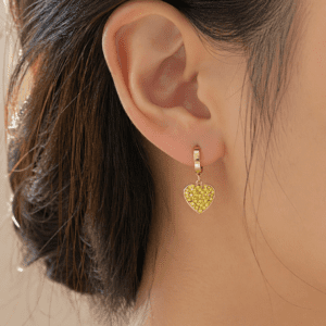 Aretes Corazón Yellow