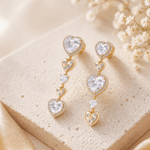 Aretes Glam Corazón